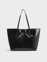 Charles & Ke*th -  Sianna Crinkle-Effect Reversible Tote Bag - Noir